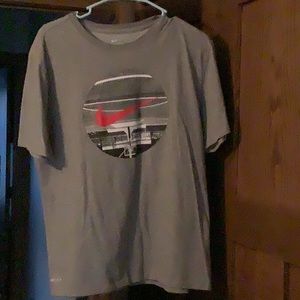 Mens Gray Nike T-Shirt